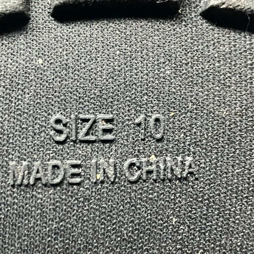 Steve Madden Slipper Boots Mens 10 Black Fabric Upper Faux Fur Lined Clinton